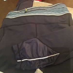 Lululemon faux leather at bottom